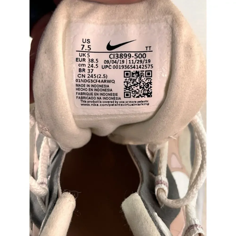 Nike Air Max‎ 270 React White/Pink Trainers Women's Size 7.5 CI3899-500